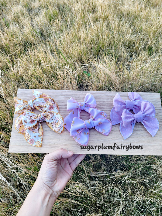 Small serger bows